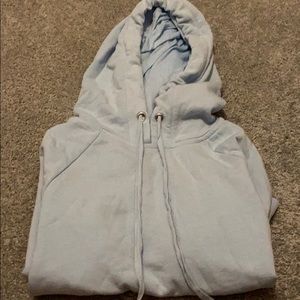 Super cute sky blue cropped hoodie